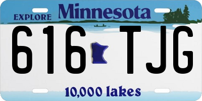 MN license plate 616TJG