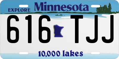 MN license plate 616TJJ
