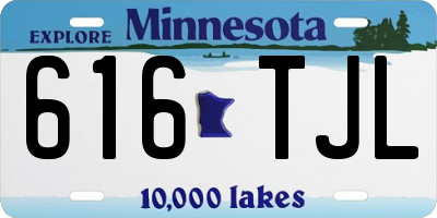 MN license plate 616TJL