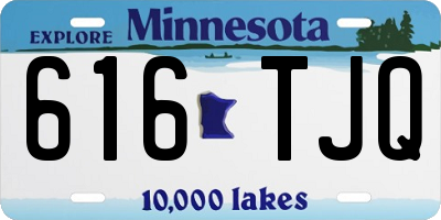MN license plate 616TJQ