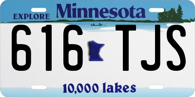 MN license plate 616TJS