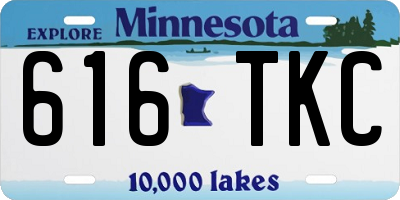 MN license plate 616TKC