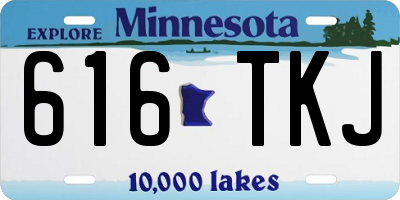 MN license plate 616TKJ