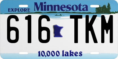 MN license plate 616TKM