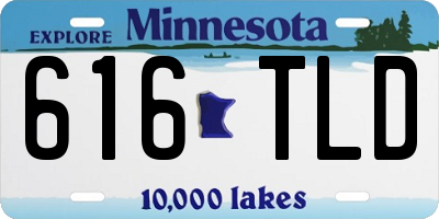MN license plate 616TLD