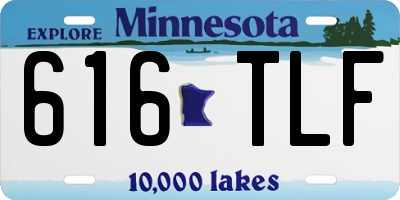 MN license plate 616TLF