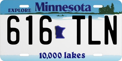 MN license plate 616TLN