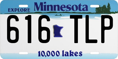MN license plate 616TLP