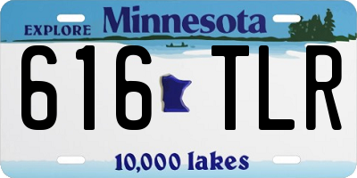 MN license plate 616TLR