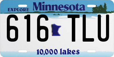 MN license plate 616TLU