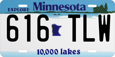 MN license plate 616TLW