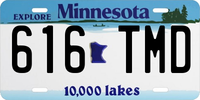 MN license plate 616TMD