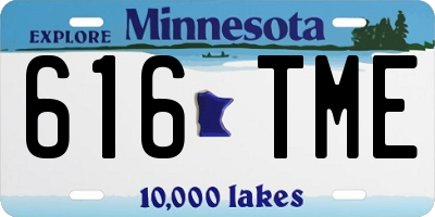 MN license plate 616TME