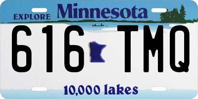 MN license plate 616TMQ