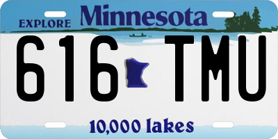 MN license plate 616TMU