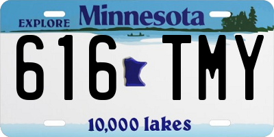 MN license plate 616TMY