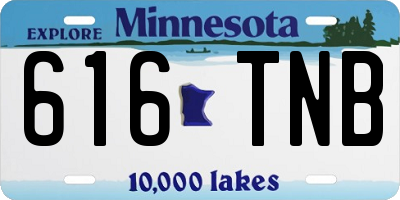 MN license plate 616TNB