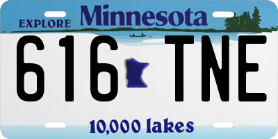 MN license plate 616TNE