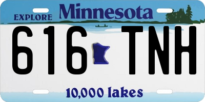 MN license plate 616TNH