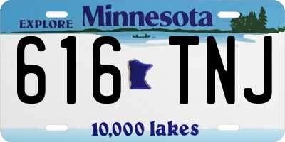 MN license plate 616TNJ
