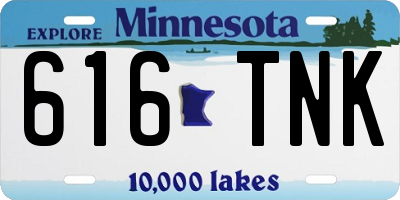 MN license plate 616TNK