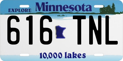 MN license plate 616TNL