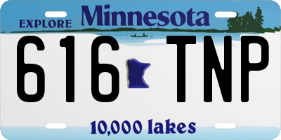 MN license plate 616TNP
