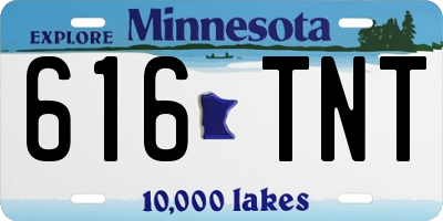 MN license plate 616TNT