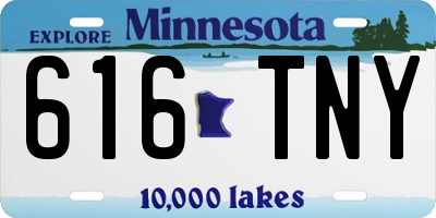 MN license plate 616TNY