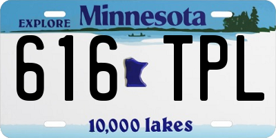 MN license plate 616TPL