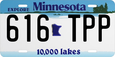 MN license plate 616TPP