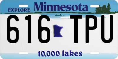 MN license plate 616TPU