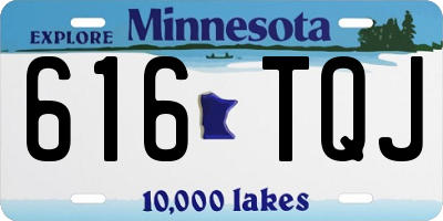MN license plate 616TQJ