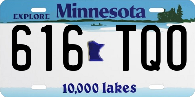 MN license plate 616TQO