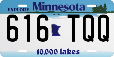 MN license plate 616TQQ