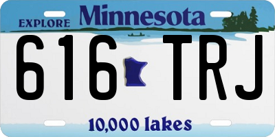 MN license plate 616TRJ