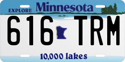 MN license plate 616TRM