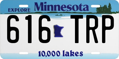 MN license plate 616TRP
