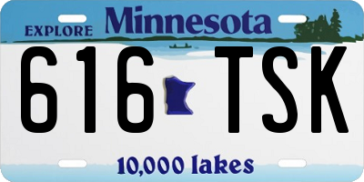 MN license plate 616TSK