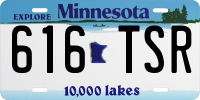 MN license plate 616TSR