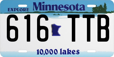 MN license plate 616TTB