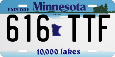 MN license plate 616TTF