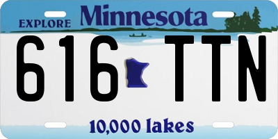 MN license plate 616TTN