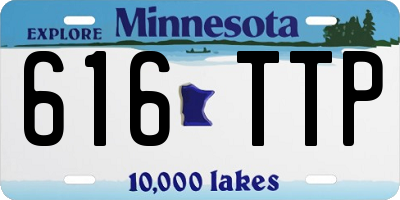 MN license plate 616TTP