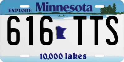 MN license plate 616TTS