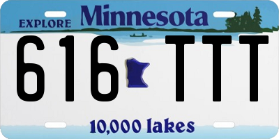MN license plate 616TTT