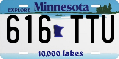 MN license plate 616TTU