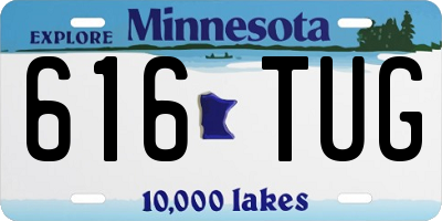 MN license plate 616TUG