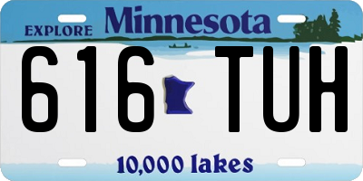 MN license plate 616TUH