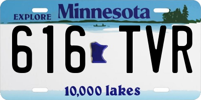 MN license plate 616TVR